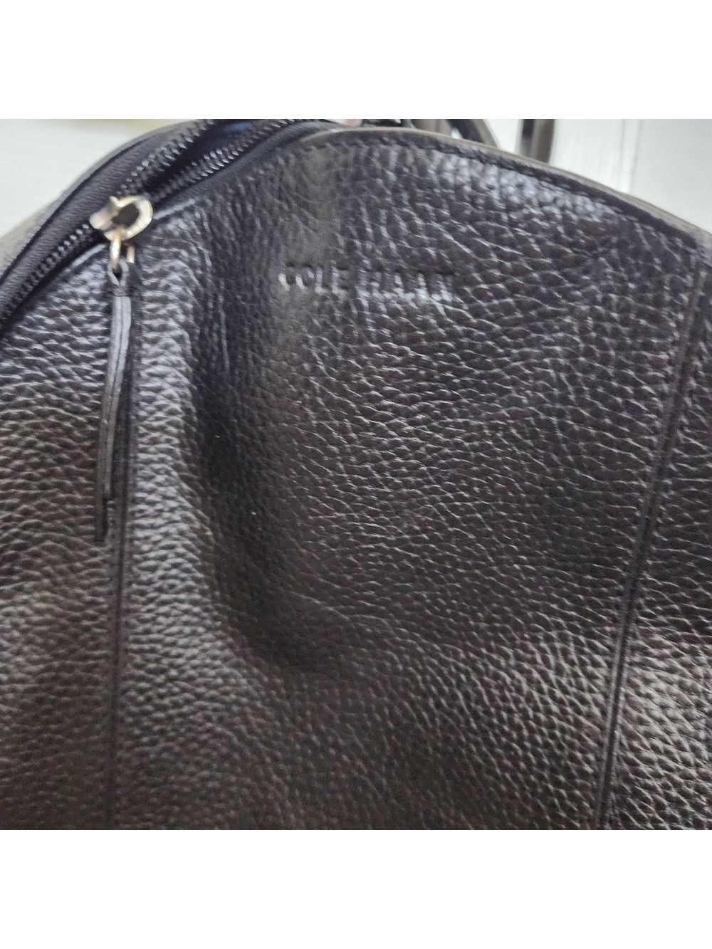 Cole Haan CHDM11026 Pebble Backpack for Men - Leather, Black - Picture 2 of 4